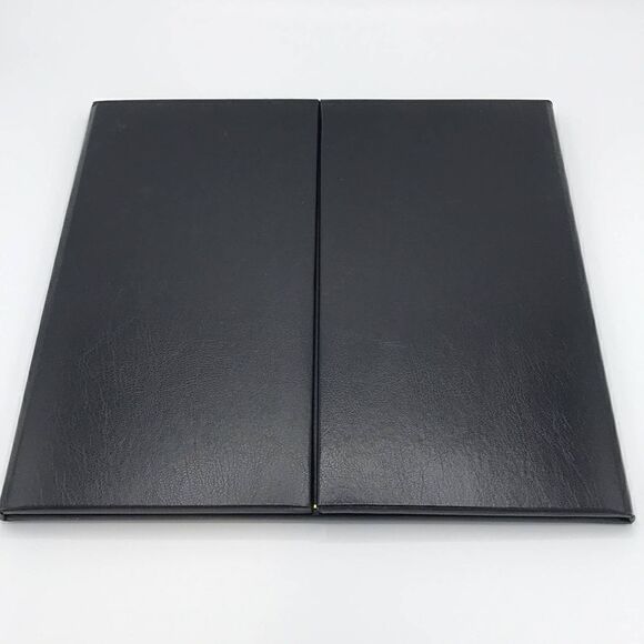 TAP LOOMIS BLACK & GOLD 8-VIEW LEATHER BOUND PHOTO HOLDER ELITE new in box - Picture 4 of 9